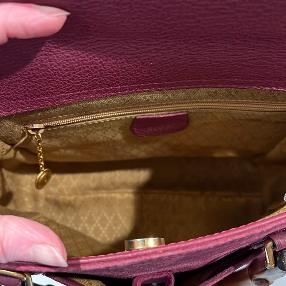 Gucci Purple Suede Bamboo Diana Crossbody Handbag with COA - some corner wear - Picture 17 of 17